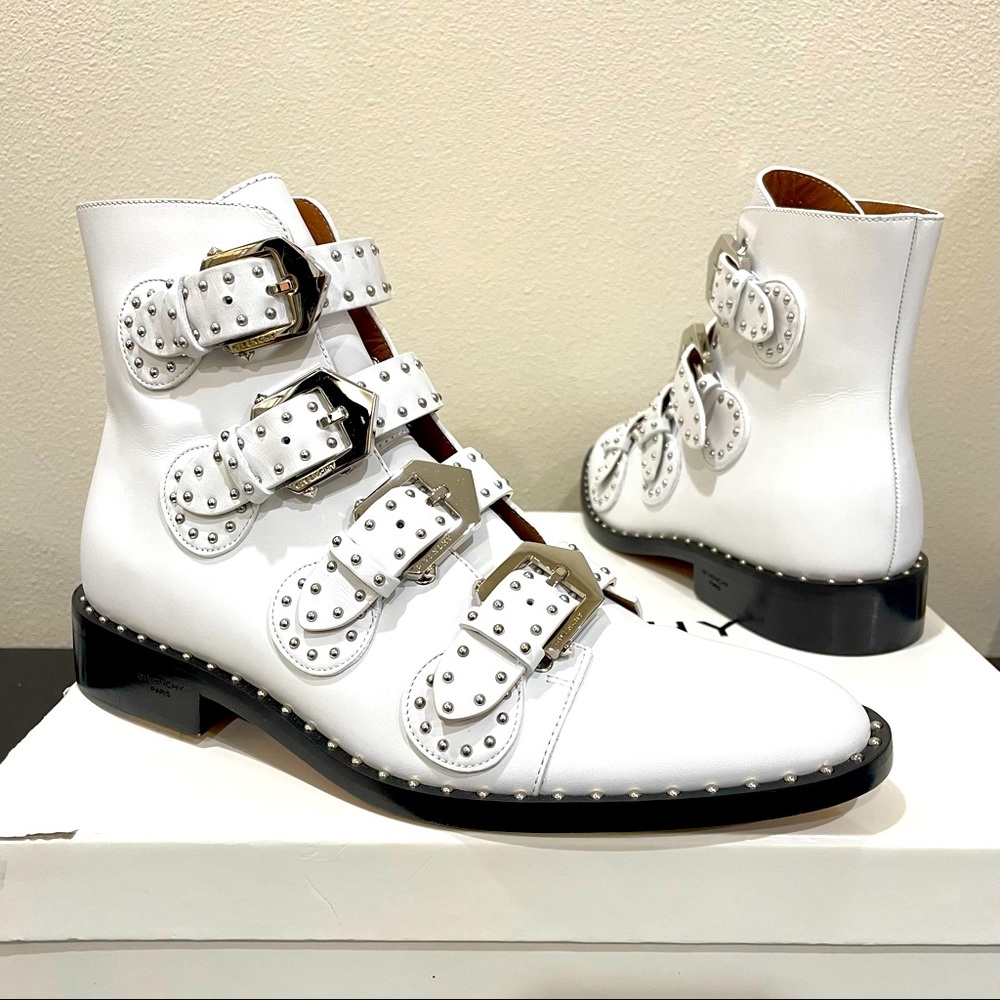 Givenchy Bottine Elegant Studded Buckle Boot